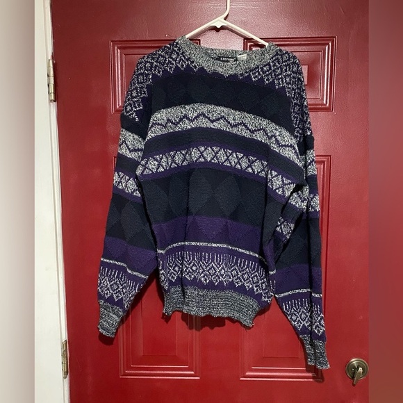 Stefano Man Men's Acrylic Sweater With Patterns Size XL - Picture 1 of 17